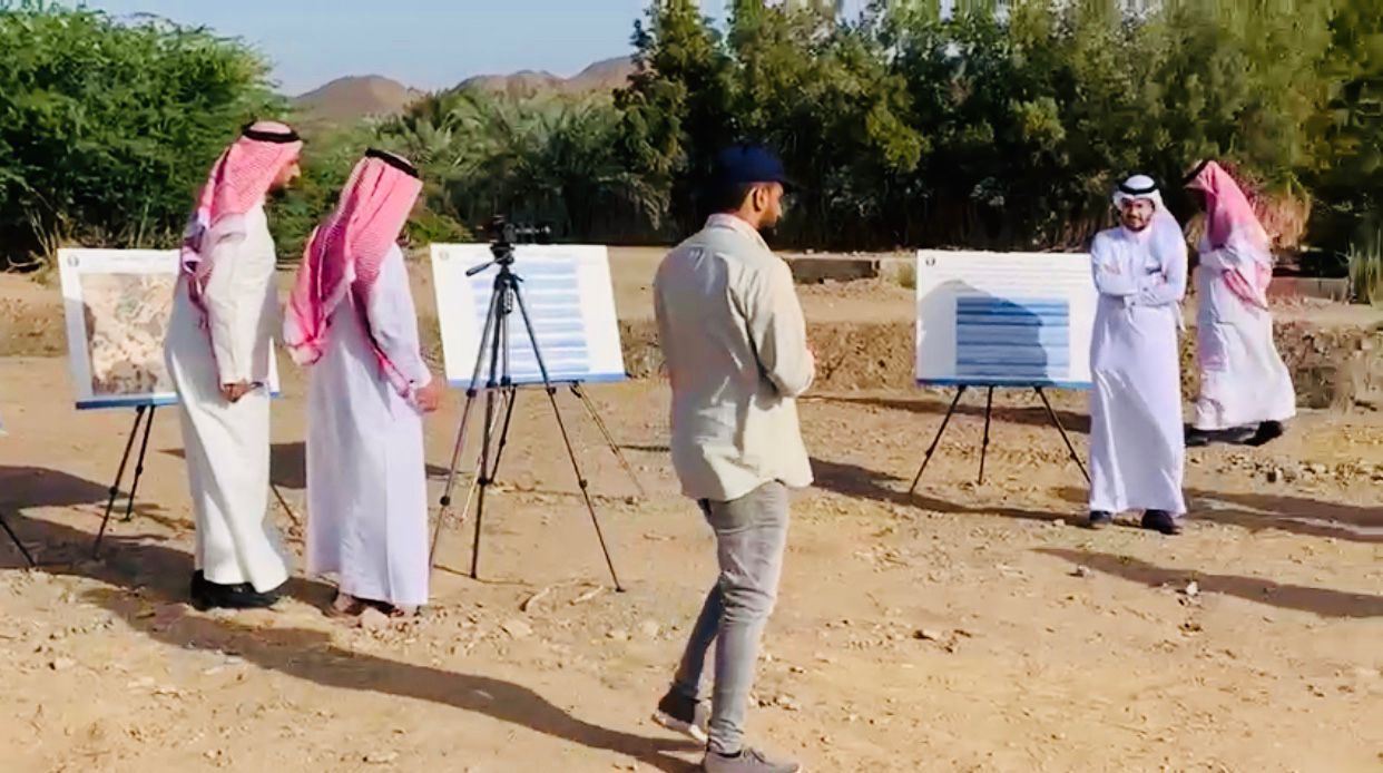المؤسسة العامة للري تقف على أعمال قناة المياه المعالجة بوادي الحمض بمشاركة الجمعية التعاونية الزراعية لمزارعي شمال المدينة المنورة